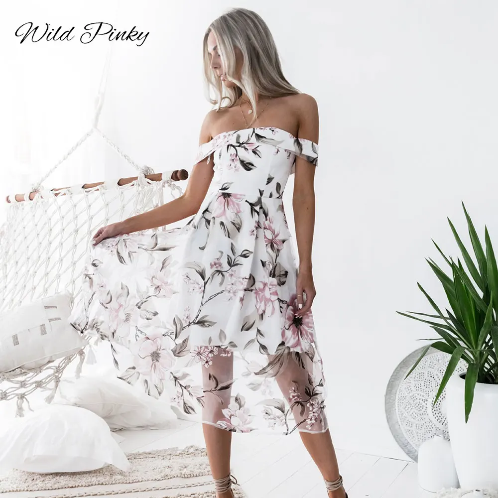 Сетчатое Бохо длинное платье женский топ с открытыми плечами летние платья