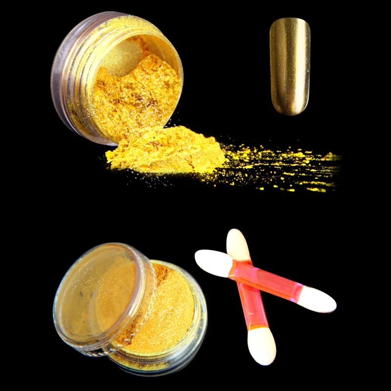 Серебряное Золото Блестящий акриловый лак УФ гель для дизайна ногтей в комплекте