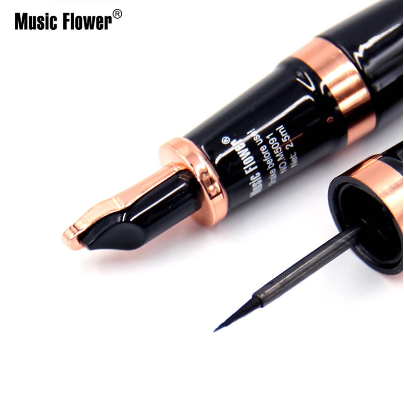 Music Flower водостойкий жидкая подводка в ручке долговечный анти-пот анти-масло быстрый сухой черный матовый подводка для глаз аппликатор