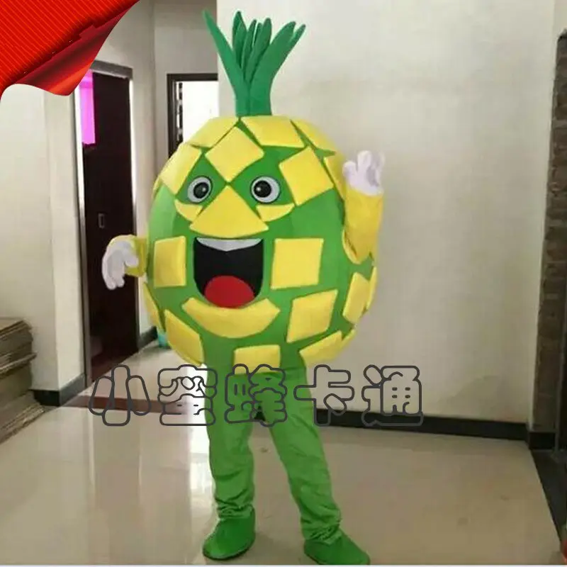 

Pineapple Mascot Costume Fruit Cartoon Apparel Halloween Birthday Cosplay Adult Size Performance Prop costume Adult Outfit