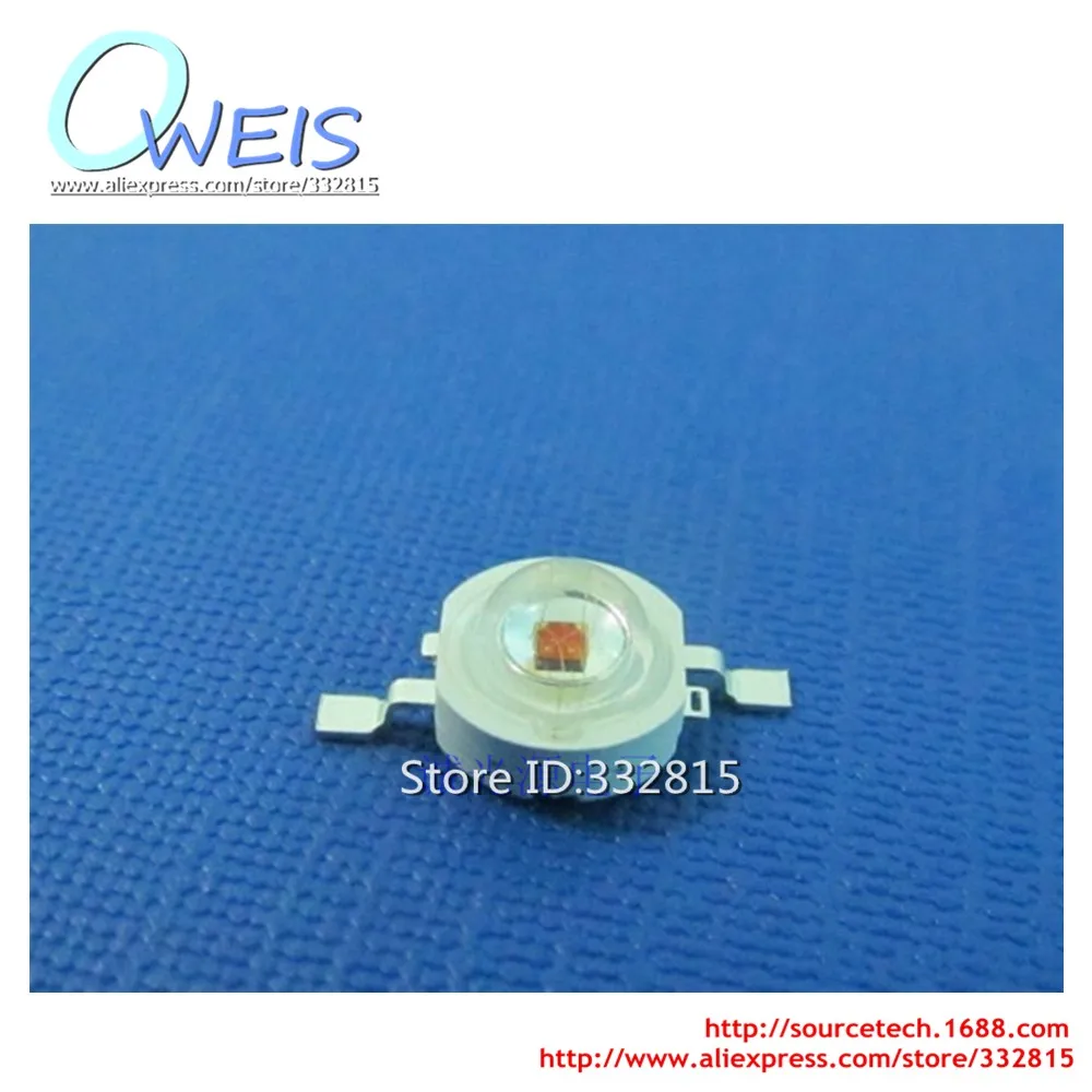 

200PCS 1W super bright red LED Light beads power LEDs 40-60LM 620-625NM 2.2-2.4V 350MA Free shipping