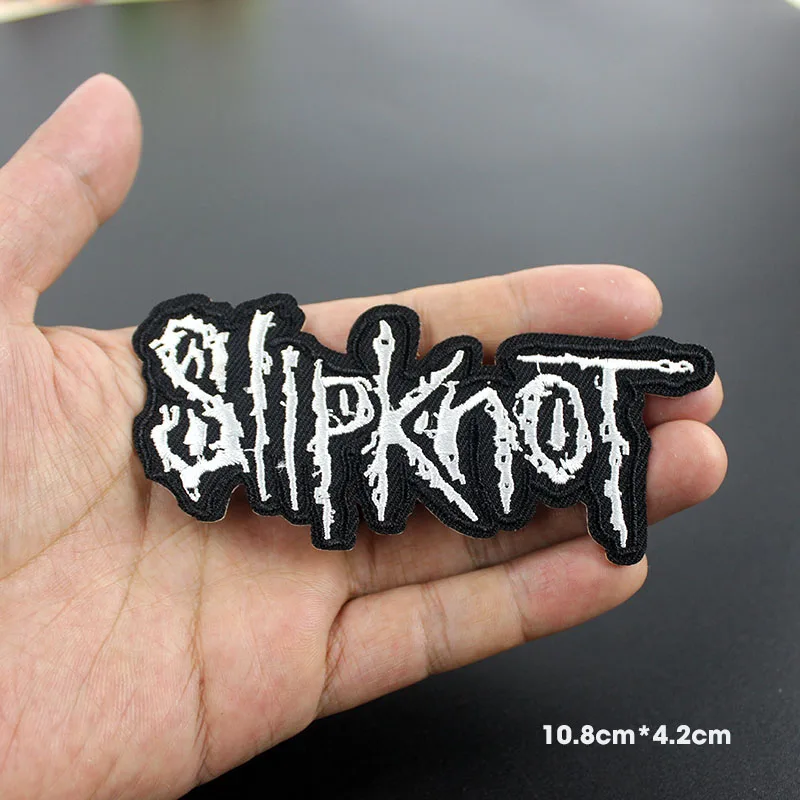 20 шт./партия Одежда с принтом Slipknot нашивки значки глажка шитье на лоскутное DIY для одежды наклейки ткань оптом