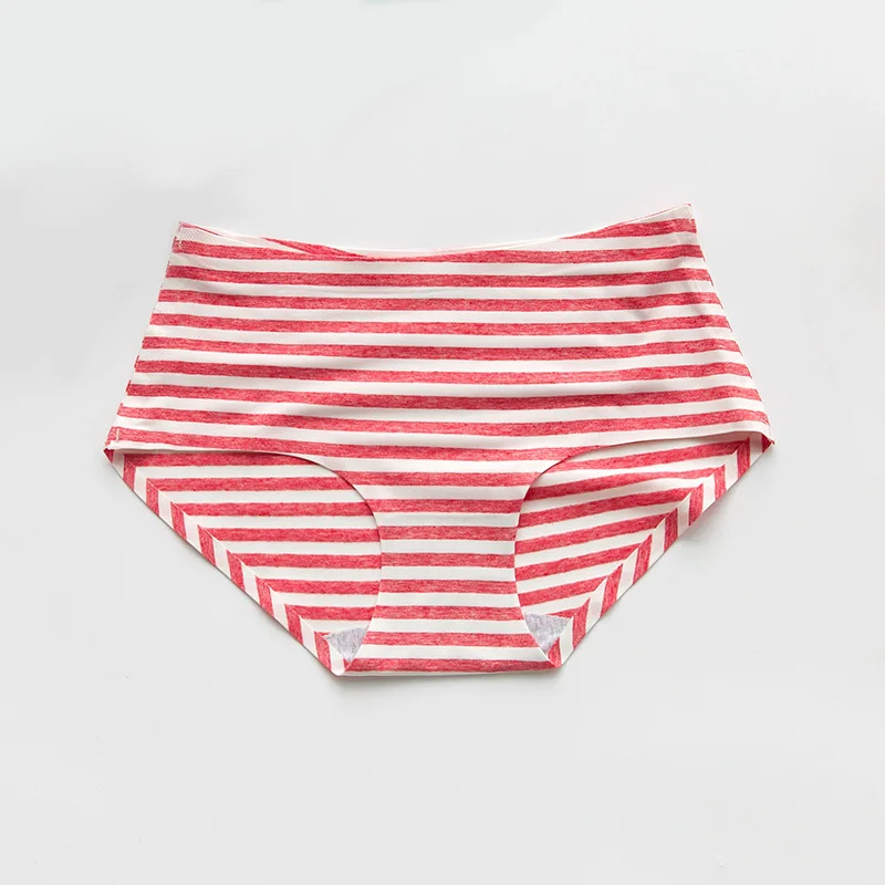 Женское хлопковое нижнее белье в полоску сексуальные дышащие мягкие женские