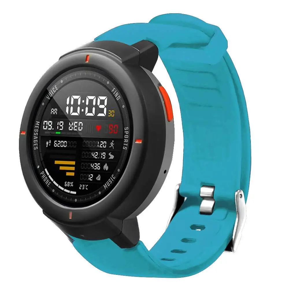 Vorke мягкие Сменные силиконовые часы браслет ремешок 20 мм для Huami Amazfit 3 Verge