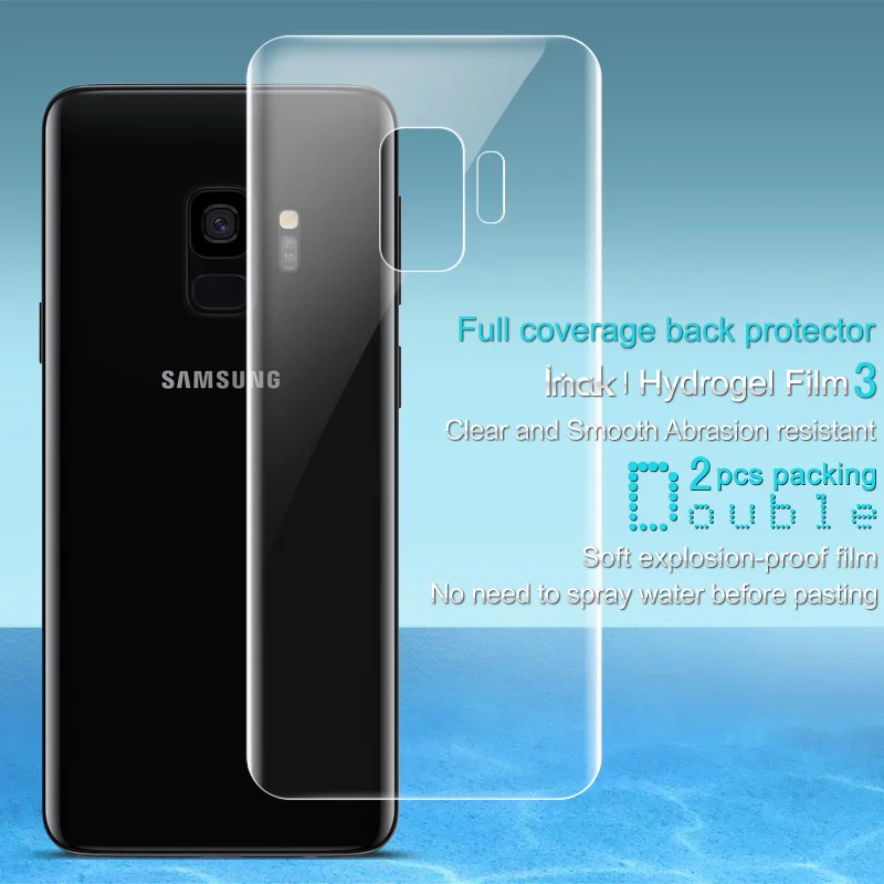 Для samsung Galaxy S9 плюс задняя пленка iMAK гидрогель III полный охват мягкая защитная для