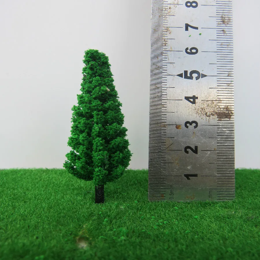 7 см пластиковая Уменьшенная модель сосны для железная дорога Архитектурный