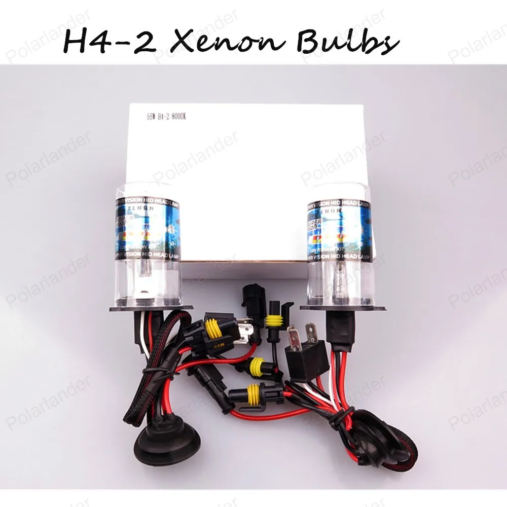 

Car Styling Headlight 35Wx2 Auto Car HID bulb 12V H4-2 6000K free shipping
