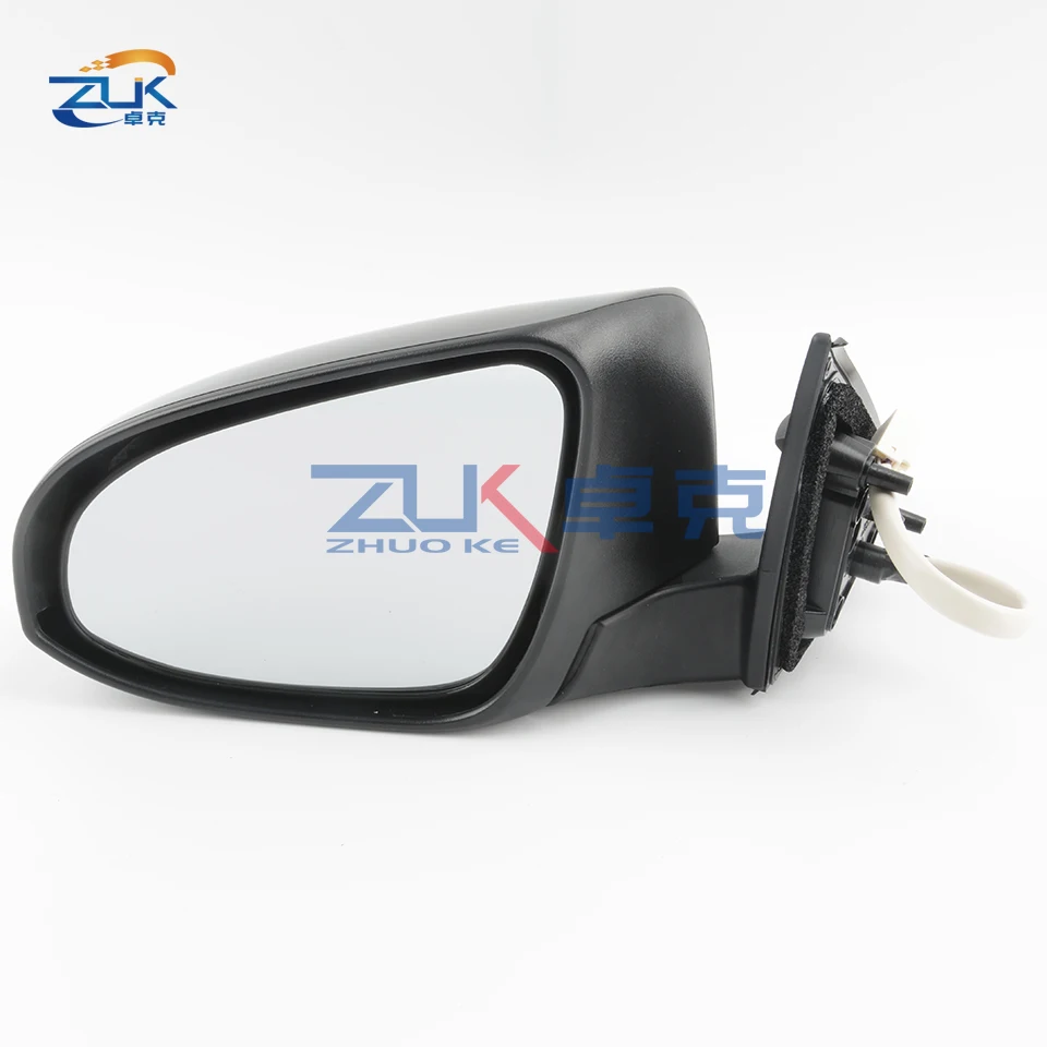 ZUK Авто внешний боковые зеркала заднего вида в сборе для TOYOTA CAMRY 2012 2013 9 контактов электрический складной Отопление светодиодный