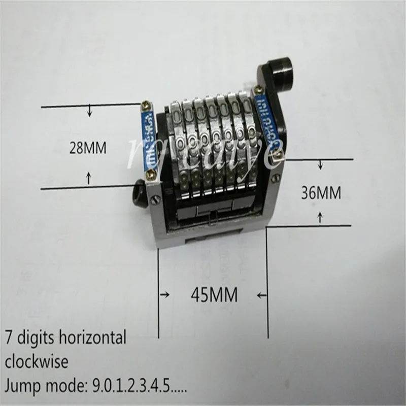 GTO 7 цифр горизонтальная нумерация машина по часовой стрелке Перейти режим