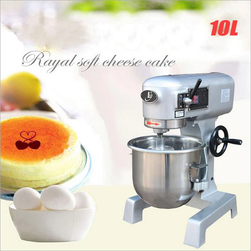

1PC B10GF pastry pizza breads making machine cakes mixer blender,baking cake mixer,egg mixer,noodle machine mini cream10L