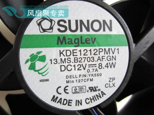 Оригинальный вентилятор охлаждения корпуса для Sunon KDE1212PMV1 12 см В 8 4 Вт Для OPTIPLEX