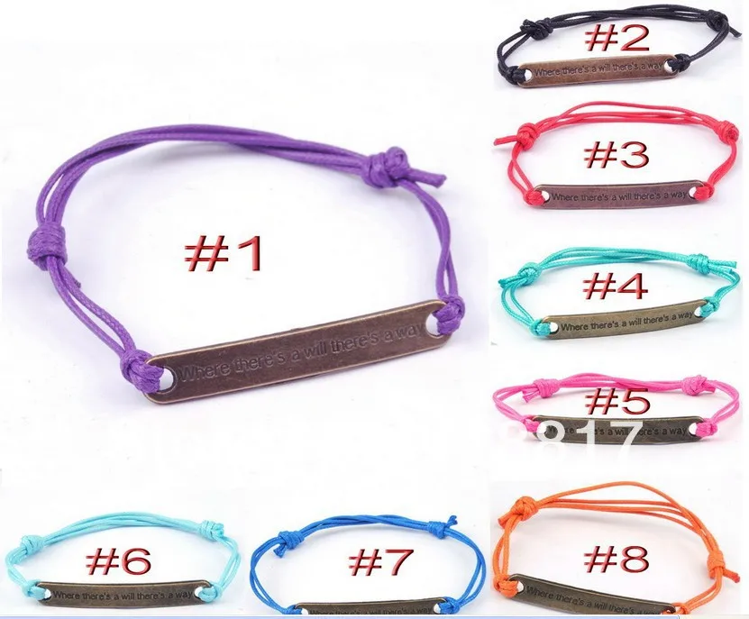 Микс 8 видов цветов модные анти в виде золотых букв Подвески Регулируемый Воск