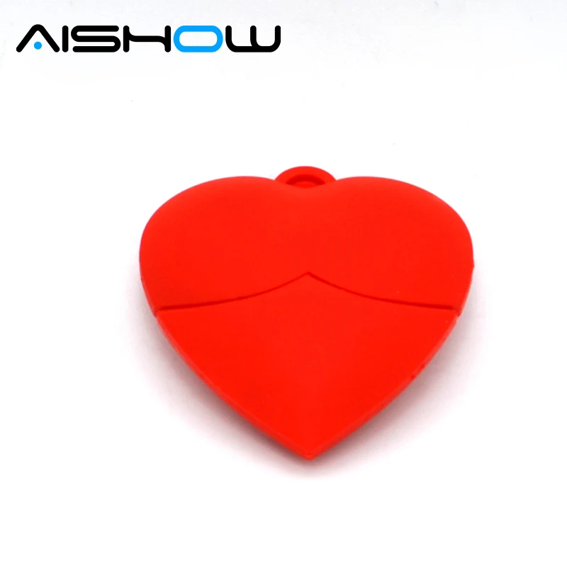 Милое сердце образный карту флэш памяти с интерфейсом usb Флеш накопитель 1 ГБ/4 ГБ/8