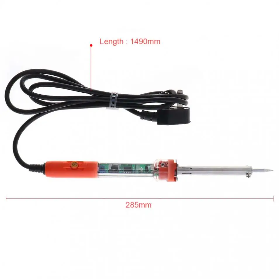 220V 60W External Heat Electric Soldering Iron Adjustable Temperature Welding Solder Station Support 0.5-1.2mm Wire EU Plug | Инструменты