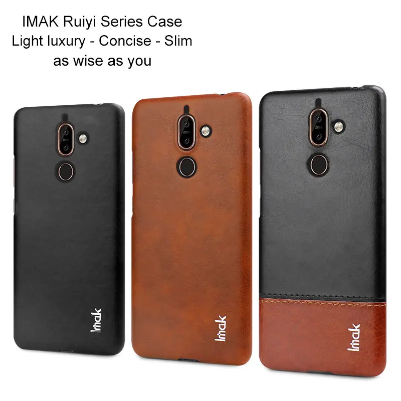 Для Nokia 7 Plus Imak Ruiyi лаконичный светильник, роскошный чехол-накладка из искусственной кожи для Nokia 8 Sirocco X5 5,1 Plus X6 X7 7,1 Plus 9 PureView