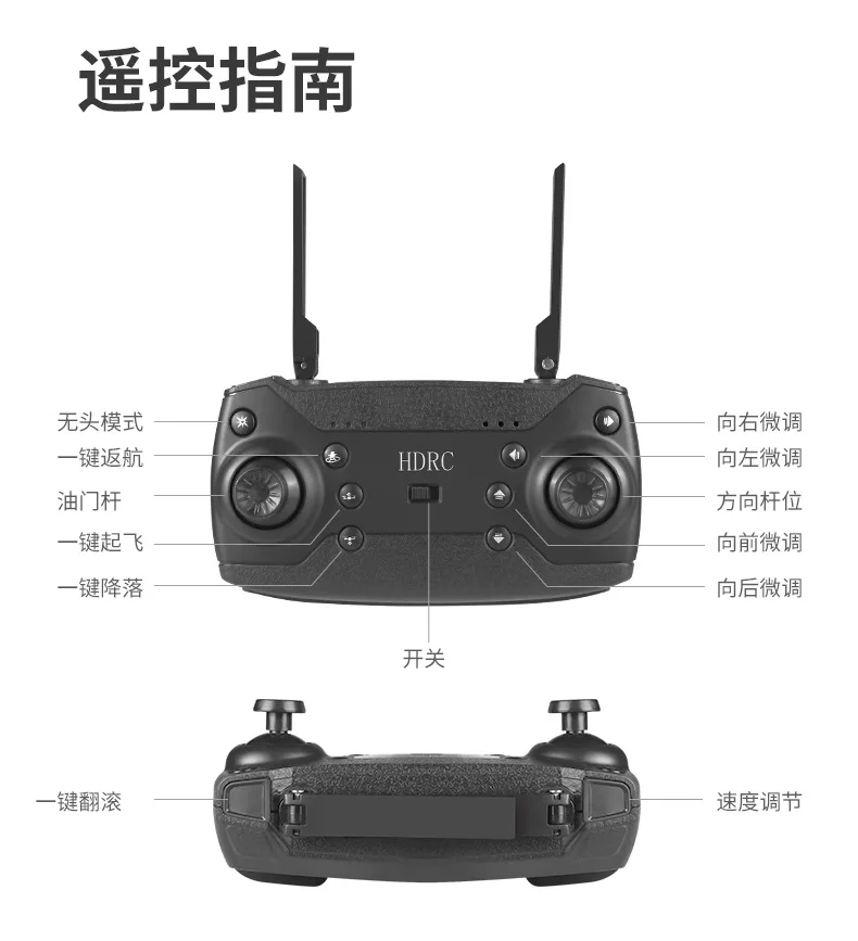 Новое Квадрокоптер FPV широкоугольный WiFi камера HD RC Мини вертолет складная рука складной Дрон