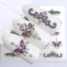 YWK 1 шт. цветыПасхабабочкаожерелье для ногтевого дизайна водяные знаки татуировки искусственные Переводные картинки украшения