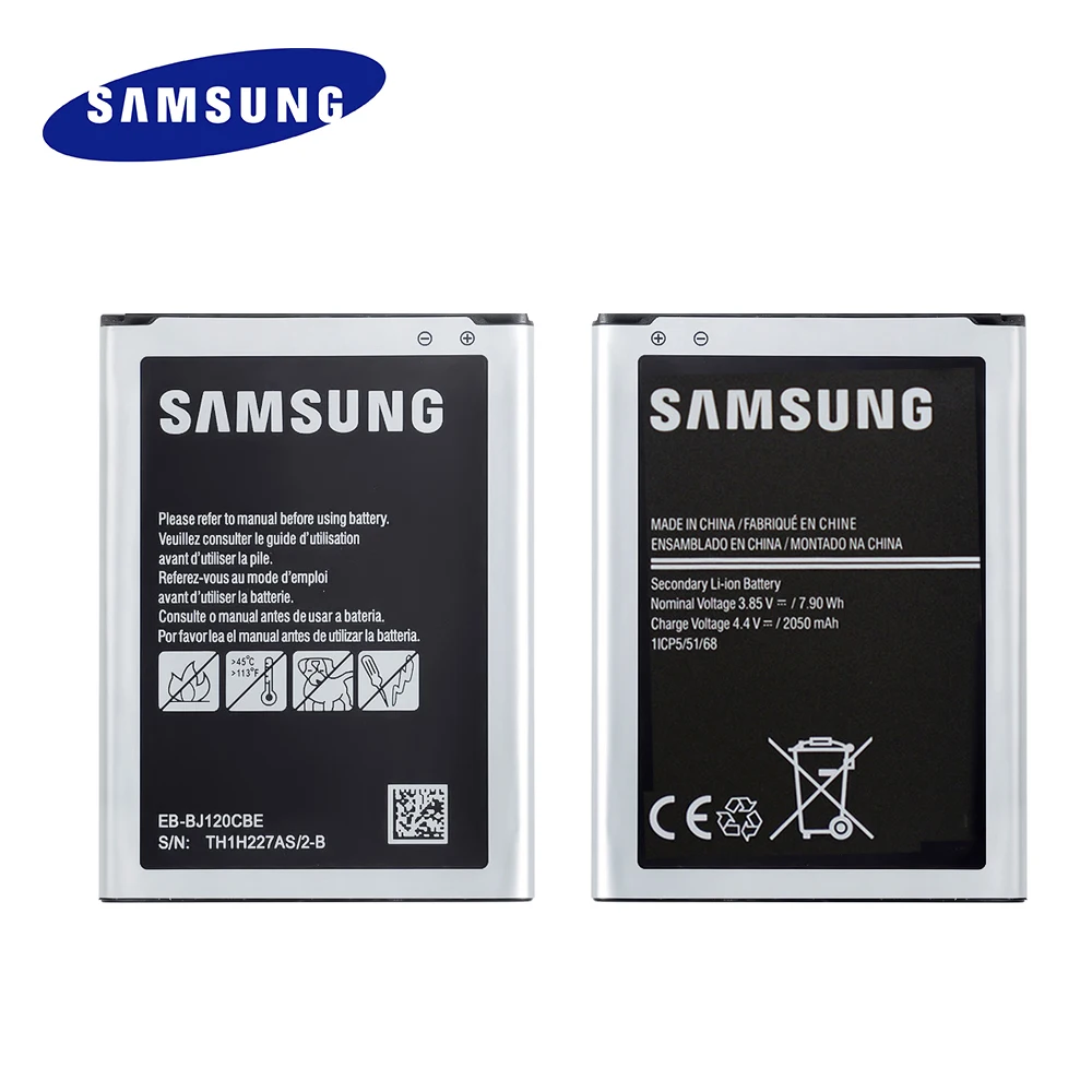 100% оригинальная запасная аккумуляторная батарея Φ для Samsung Galaxy Express 3 J1 2016 J120 2050