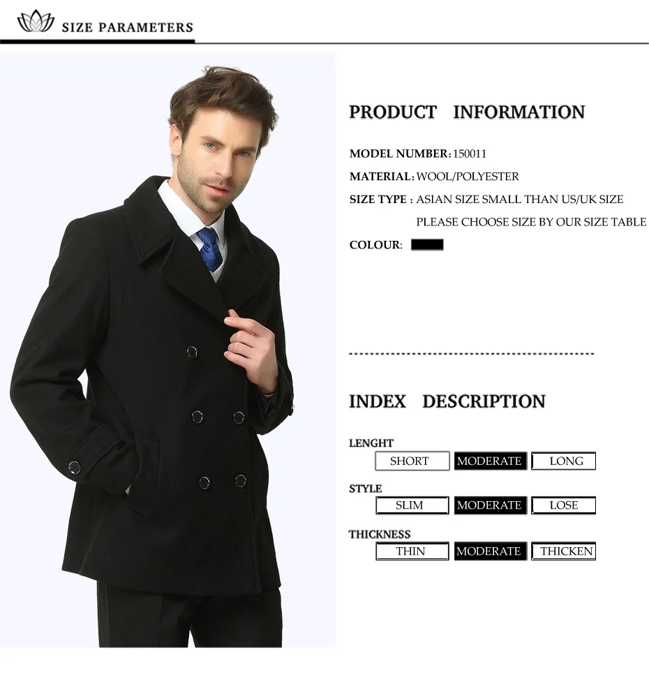 Мужское кашемировое пальто на зиму, мужская куртка manteau homme, мужское шерстяное пальто средней длины, пальто для отдыха