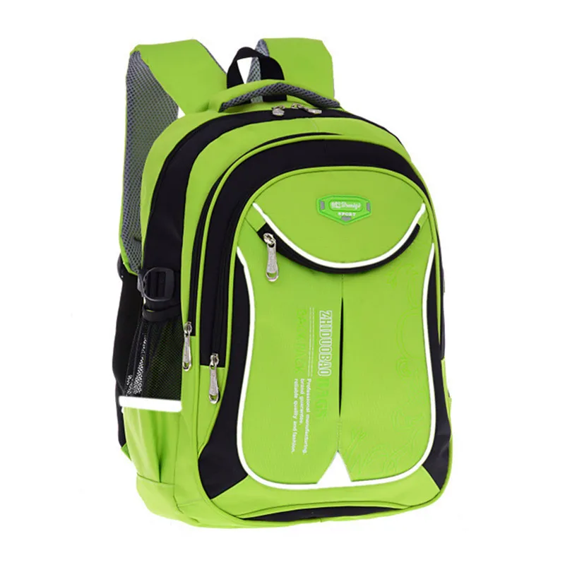 green large Горячие новые детские школьные сумки для подростков мальчиков и девочек вместительный школьный рюкзак Водонепроницаемый ранец детская книга сумка mochila - Цвет: green large