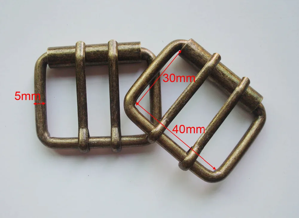 

1-9/16"(40MM) Leathercraft Hardware antique bronze Double Pins Belt Roller Buckle,bag buckle,garment accessories,bag fasteners