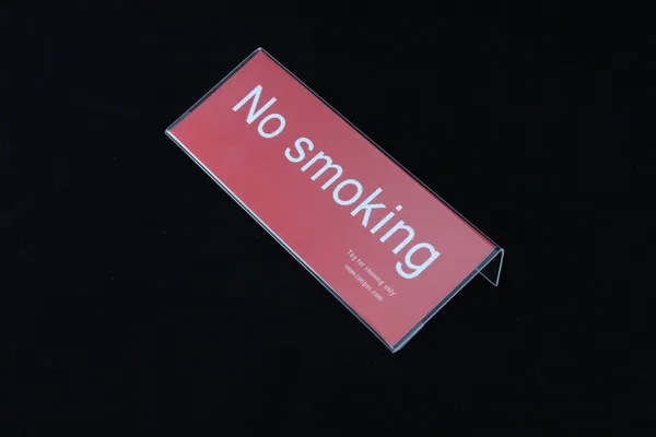 Поперечная L акриловая фоторамка с зажимом для знака таблички именем| |