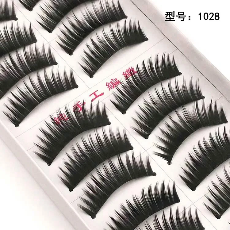 10 пар натуральные накладные Искусственные ресницы длинный макияж 3d норковые для
