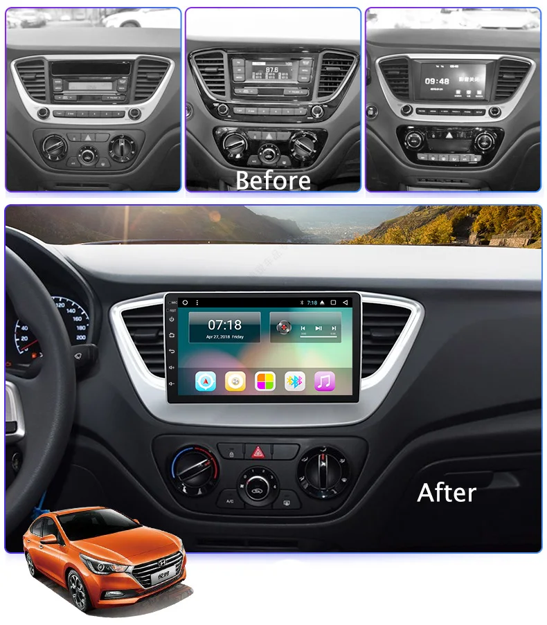 NaviTopia 9 дюймов Octa Core/4 ядра Android 7 1/8 1 автомобильный DVD мультимедиа gps навигации для