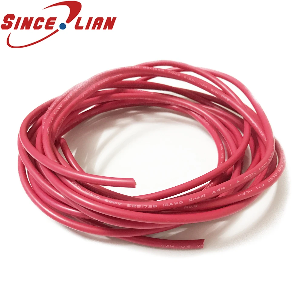 UL1015 12AWG 30 м OD _ 600 мм PVC гибкий многожильный кабель из луженой меди 105 в устойчивый к
