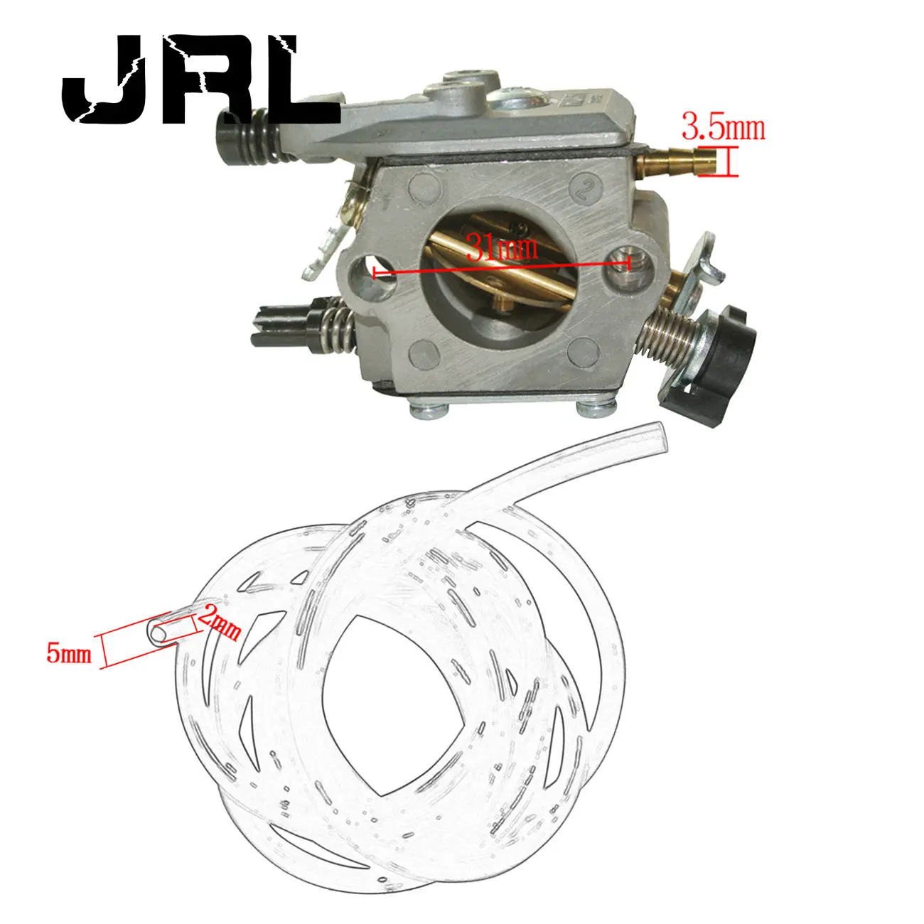 

New Carburetor & Fuel Line Fit Stihl FS160 FS220 FS280 FR220