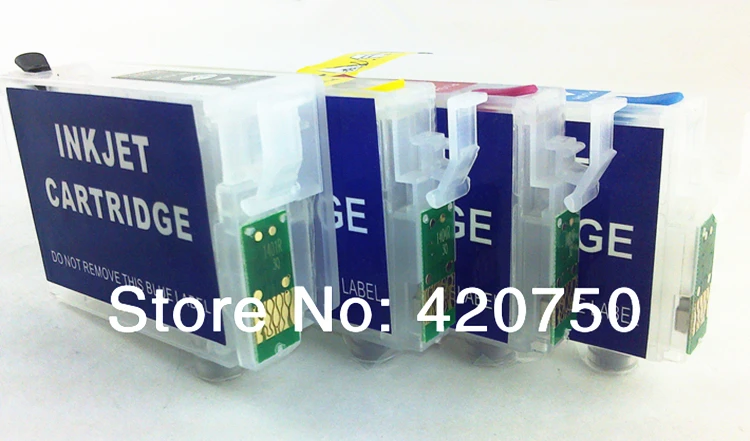 Пустые пополняемые картриджи для Epson T1401 T1404 подходит TX560WD NX635 WF 3520 3530 TX620FWD и т. д. с