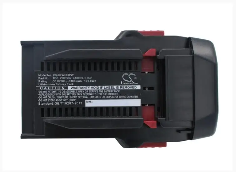 Аккумулятор Cameron Sino 3000 мАч для HILTI TE6 A Li A36 WSR36 2203932 418009 B36 B36V|Цифровые аккумуляторы| |