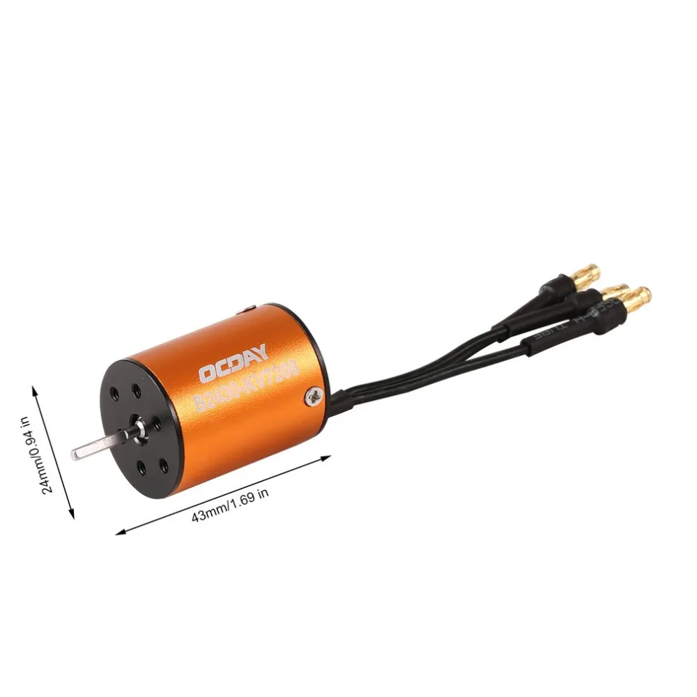 Ocday B2430 5800KV 7200KV 8200KV Водонепроницаемый Бессенсорное безщеточный для 1/16 1/18 RC Car