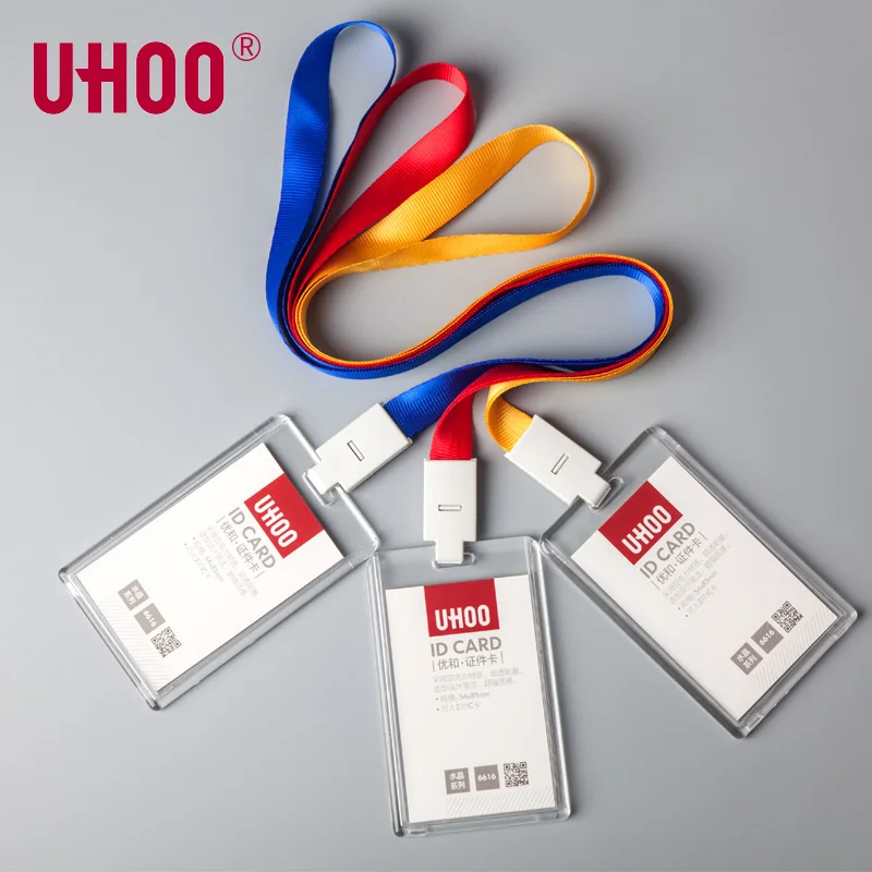 UHOO 6616 акриловая Вертикальная фотовспышка со шнурком деловая идентификация