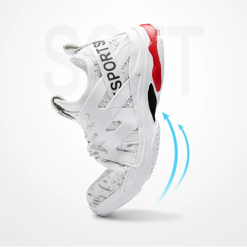 

Children's Sneakers Slip-on Running Sports Shoes Anti-skid Boys Girls Kids Casual Shoes 27-36 Size