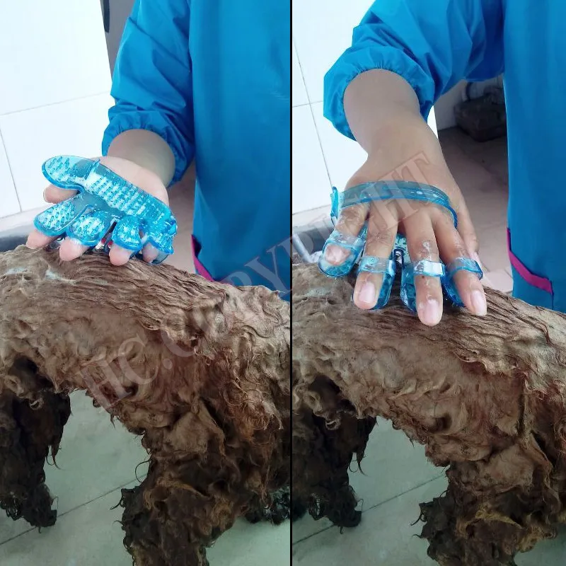 

1 шт., синяя Щетка для собак, милый стиль ладони, расческа для волос, мягкая резиновая щетка для мытья домашних животных, расческа для волос, М...