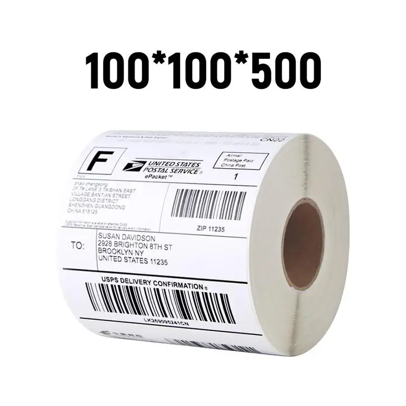 100x100x500 Для dymo labelwriter 4XL принтер термоэтикетки совместимы с доставкой адрес почтовая Замена этикетки - Цвет: 100x100x500