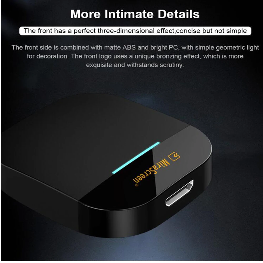 Mirascreen G5 Плюс 2 4G 5G 4K Беспроводной ключ Miracast обмена потоковыми мультимедийными