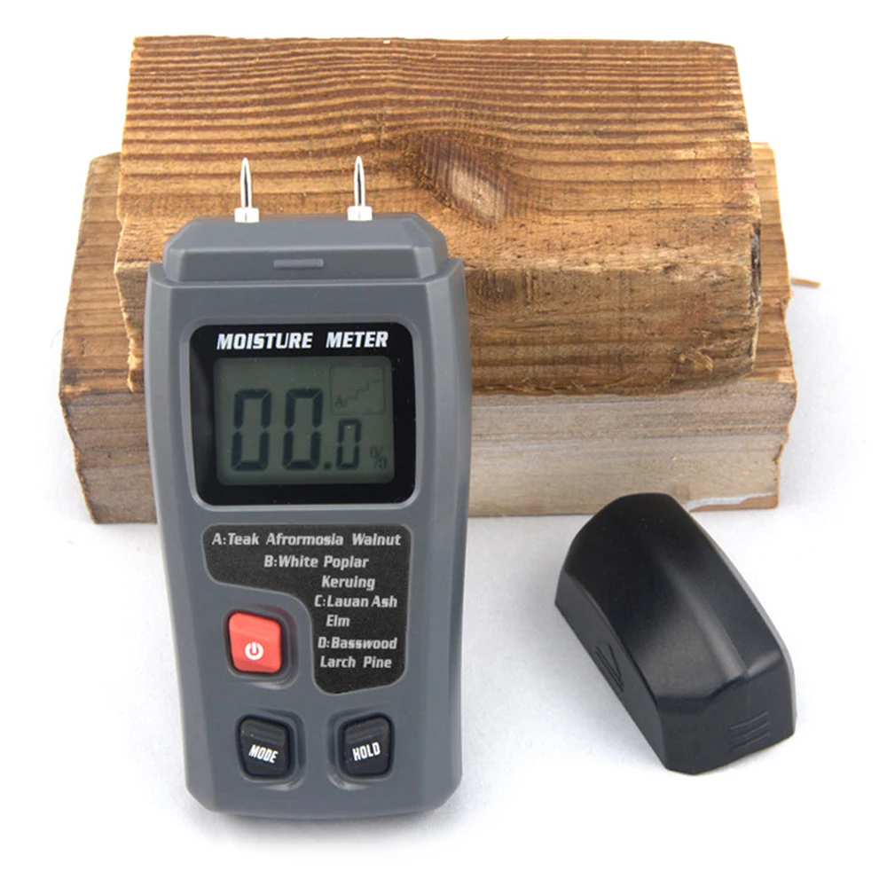 EMT01 0-99.9% два штыря цифровой измеритель влажности древесины тест er детектор 0 5
