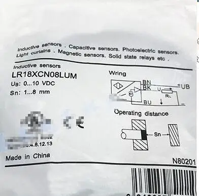 

Free Shipping 2pcs/LOT New voltage analog proximity switch LR18XCN08LUM-3M sensor