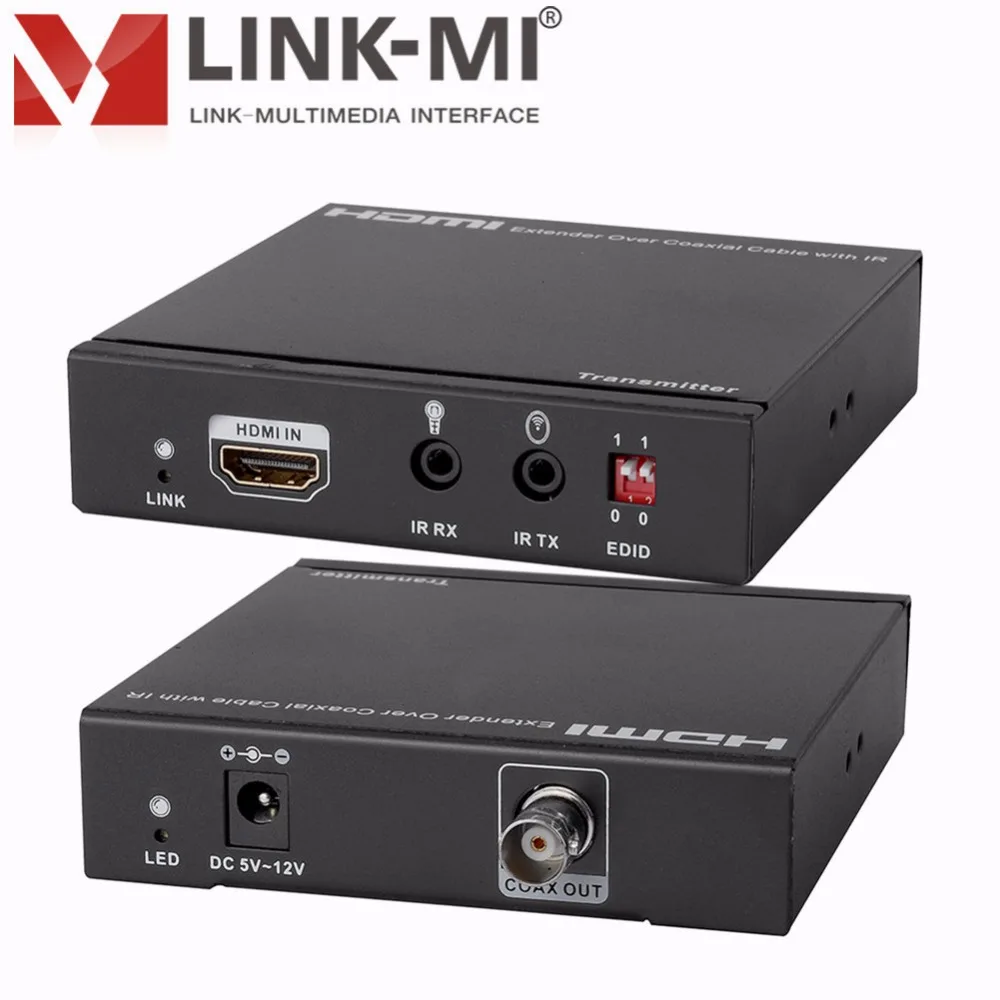 LINK MI LM CX100IR 100 m/328ft HDMI по коаксиальному удлинителю с ИК диапазоном одиночной связи