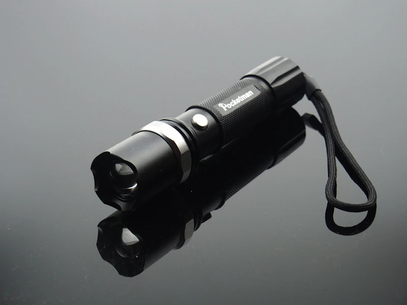 Портативный Удобный мощный светодиодный светильник-вспышка XM-L фонарь Zoomable linternas Flash светильник карманный светодиодный фонарь для охоты черный