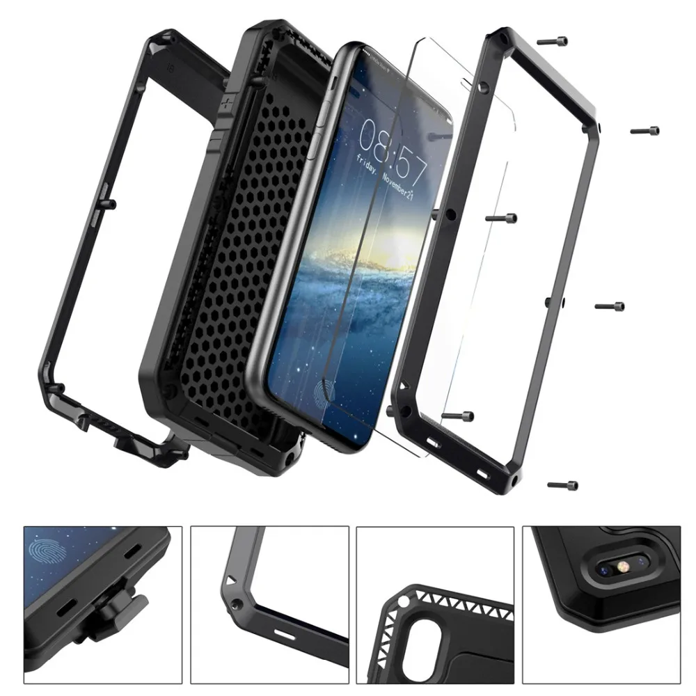 CBL Shockproof Armor Case for iphone 6S 7 8 Plus 5 SE 5C X 10 Cover Cool Heavy Duty Hard Army Military PC TPU Film |