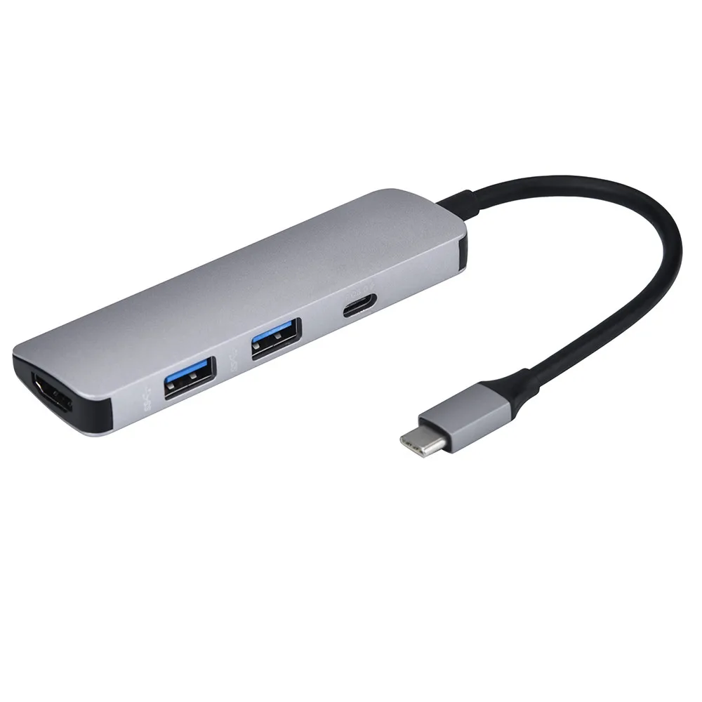 Адаптер CARPRIE usb хаб 3 0 Usb C Hub к 4K HDMI адаптер типа с 2 USB для зарядки MacBook c Hdmi #4 2|USB-хабы| |
