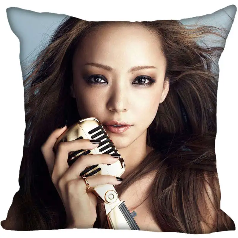 Индивидуальная квадратная наволочка Namie Amuro с рисунком, Мягкая Наволочка на молнии, 1 шт. Наволочка на заказ, больше размеров, a1949 - Цвет: 17