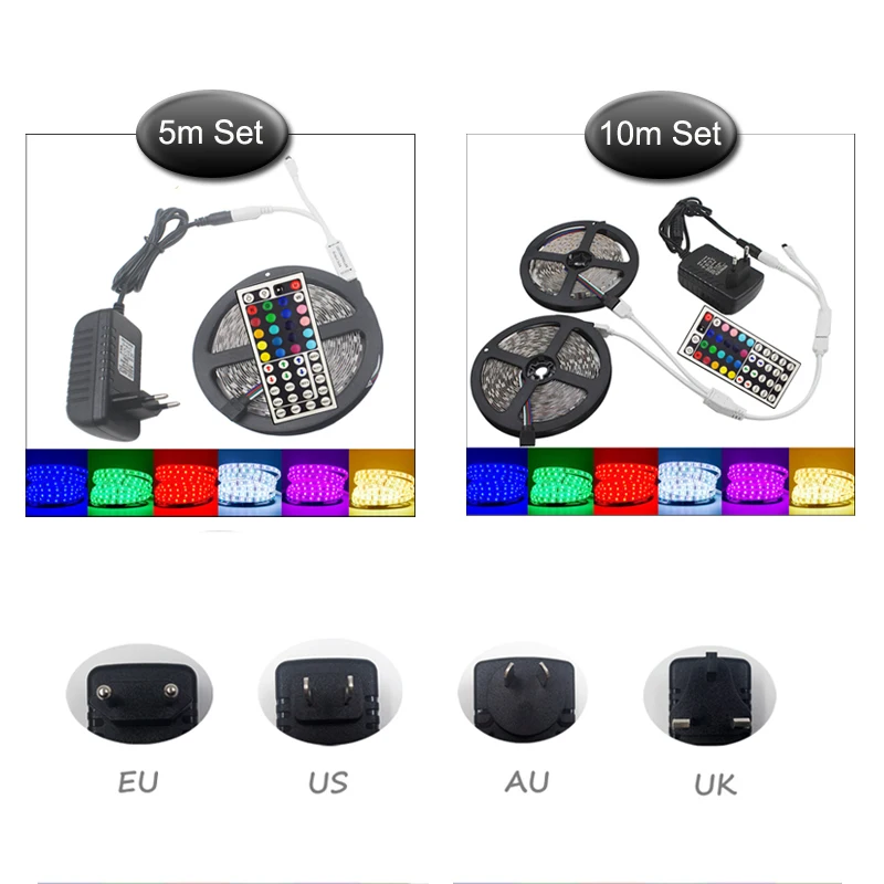 Светодиодная лента 5 светодио дный м 10 30 led s дный/m светодиодная Диодная 5050 RGB с