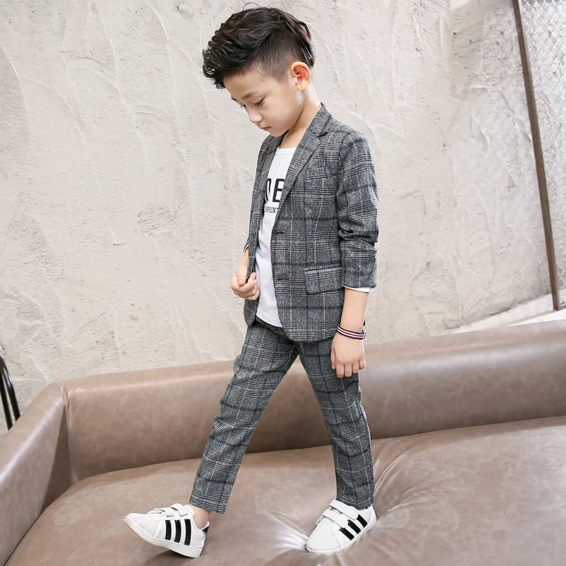 2019 Casual Kids Boys Clothing Set Spring Autumn Clothes Long Sleeve Pullover Solid Sports Suit for Children Tops &amp Pants | Детская
