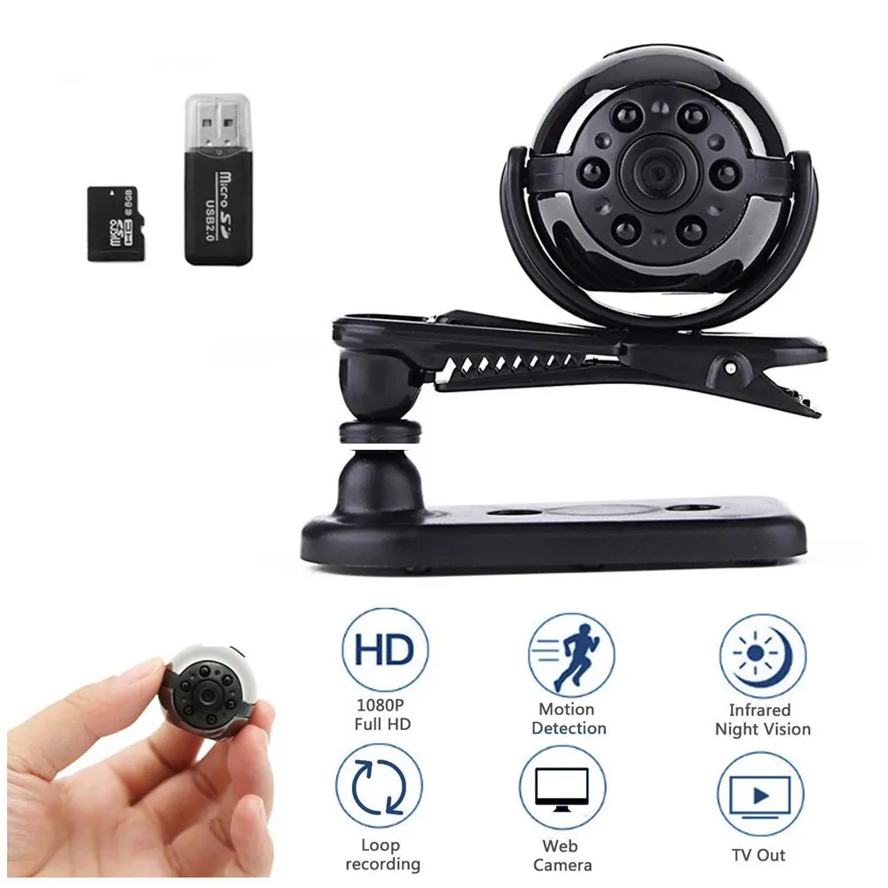 HBUDS мини камера SQ8 SQ9 Mini DV 1080P Full HD Автомобильный видеорегистратор беспроводная