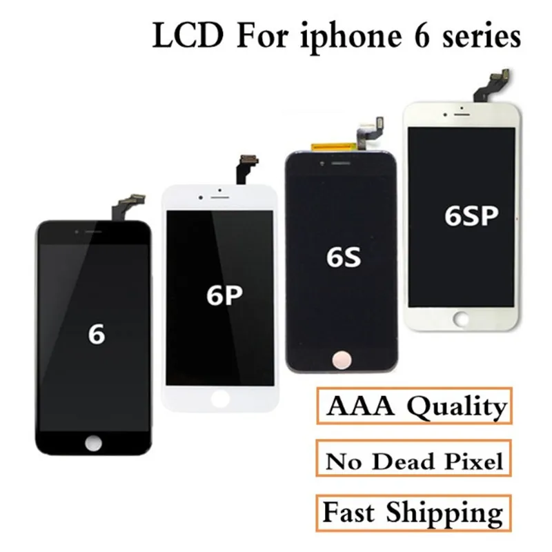 AAAA + для iPhone 6 ЖК экран полная сборка Plus 6s 5s plus дисплей с сенсорным экраном Замена