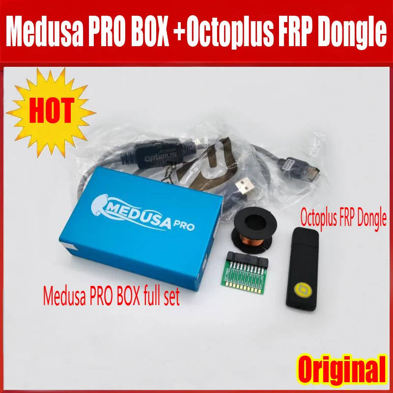 Новый оригинальный Medusa PRO Box + ключ Octoplus frp JTAG Clip eMMC для LG Samsung Huawei с кабелем